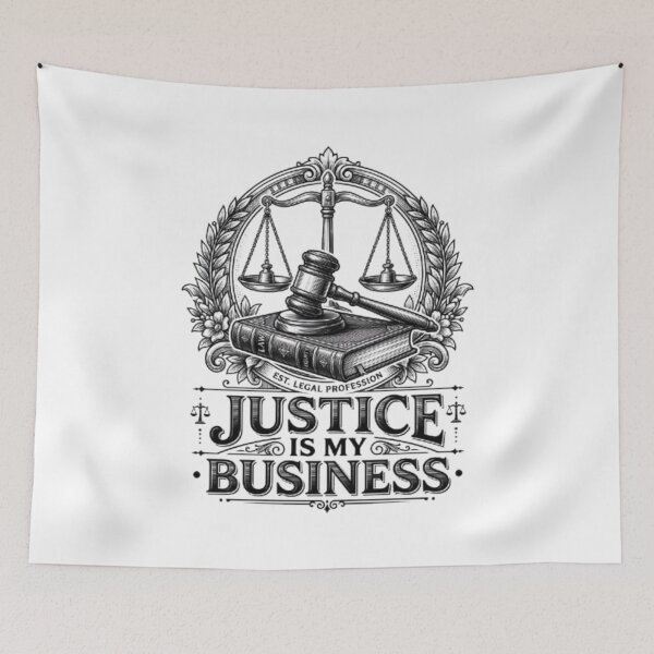 Item preview, Justice Is My Business Legal Profession Lawyer Gift designed and sold by PixelStyle Studio.