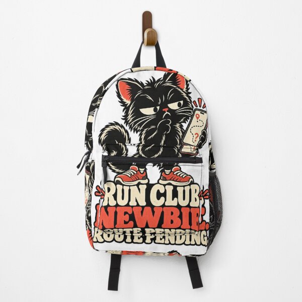Artikelvorschau, Run Club Newbie Route Pending Funny Black Cat entworfen und verkauft von MOTIFOLK.