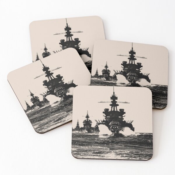 Item preview, Battleship Column Entering Lingayen Gulf, Philippines, January 1945 designed and sold by Exhumed Archives.