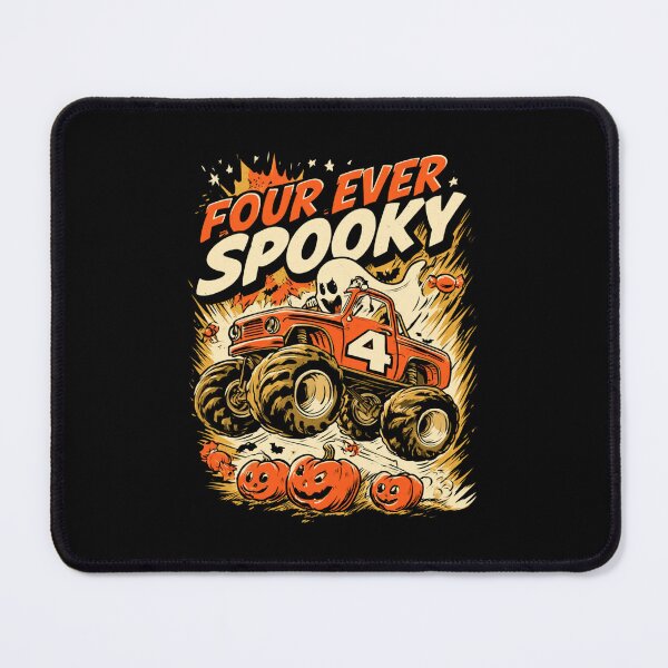 Item preview, Four Ever Spooky – Funny Ghost Halloween 4th Birthday Shirt designed and sold by DyzioSupply.