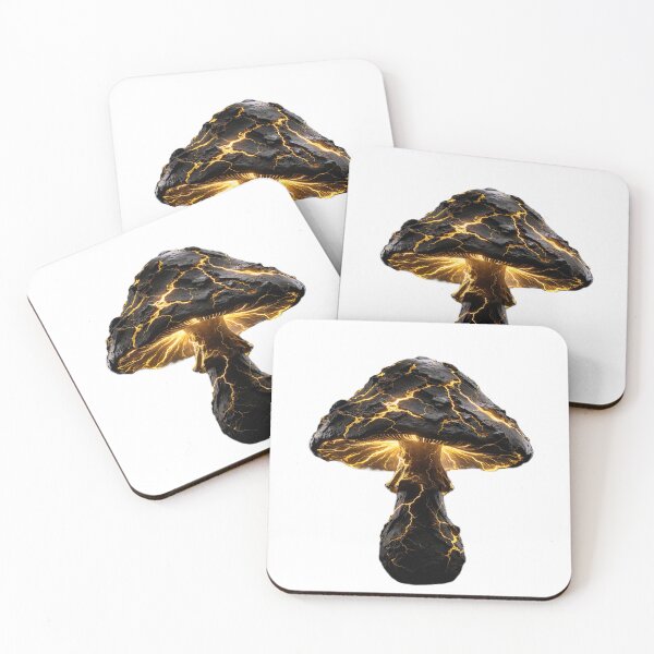 Item preview, Hades Bioluminescent God Mushroom - Myco Mythology Art designed and sold by GodsMonsterss.
