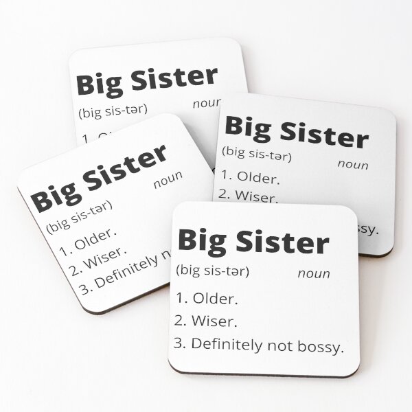 Item preview, Big Sister Definition Funny Sibling Gift designed and sold by bruceygoosey84.