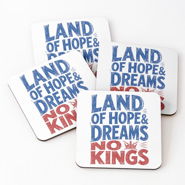 Item preview, Land Of Hope And Dreams No Kings Anti Monarchy Crossed Crown Democracy designed and sold by CHariliha-ka.