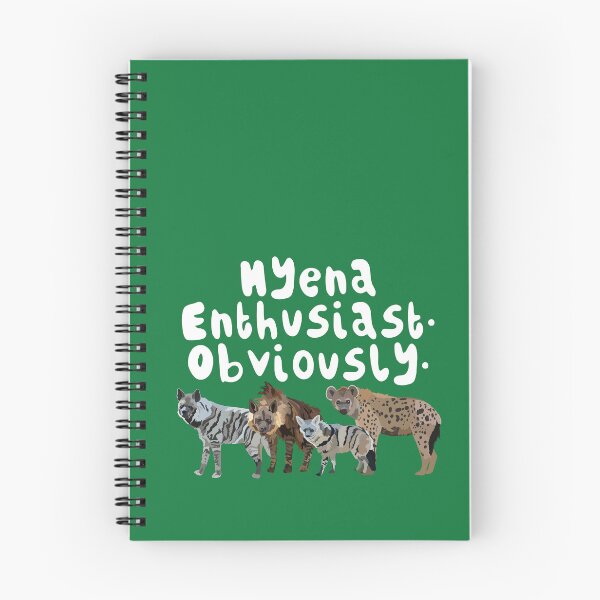 Item preview, Hyena Enthusiast Obviously Funny Wildlife Design designed and sold by PrettylittlepastelUk.