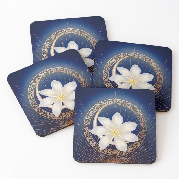 Item preview, Tiara and crescent moon – Gold medallion on a starry night designed and sold by Hawaii26.