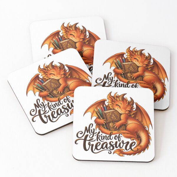 Item preview, My Kind of Treasure - Dragon with Journal and Pencils designed and sold by Digipeel.