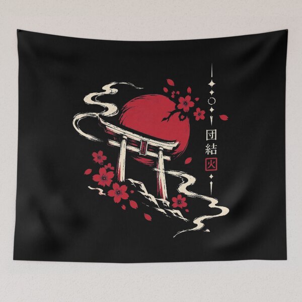 Item preview, Torii Gate Cherry Blossoms designed and sold by dhmnmm.