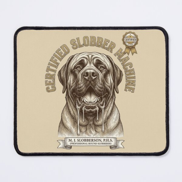 Item preview, Certified Slobber Machine Funny Gross Dog Mastiff Lover Gift designed and sold by FurRealStudioCo.