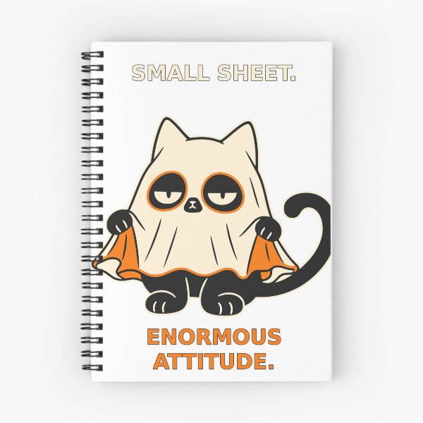 Item preview, Ghost cat reveals its paws under tiny sheet designed and sold by Honu2025.
