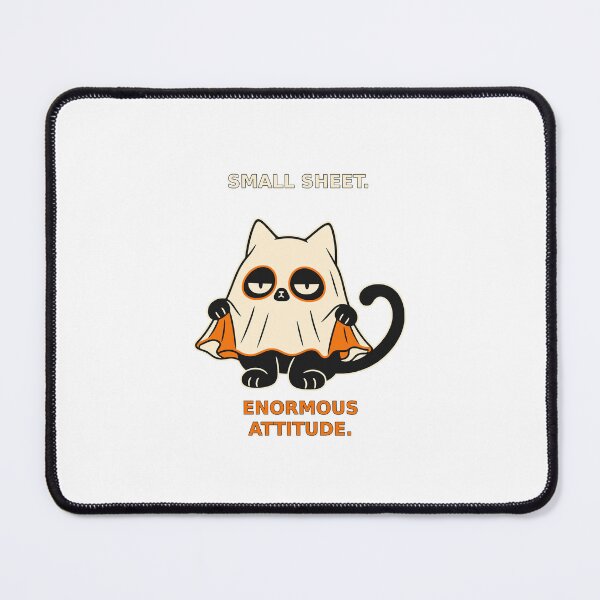 Item preview, Ghost cat reveals its paws under tiny sheet designed and sold by Honu2025.