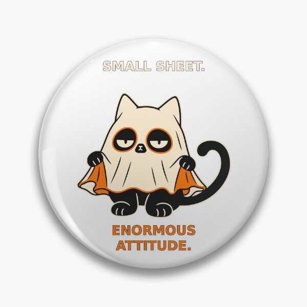 Item preview, Ghost cat reveals its paws under tiny sheet designed and sold by Honu2025.