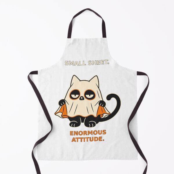 Item preview, Ghost cat reveals its paws under tiny sheet designed and sold by Honu2025.