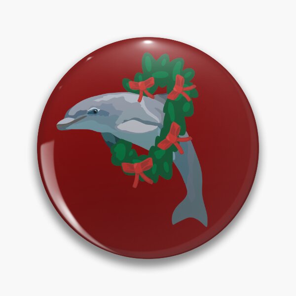 Item preview, Christmas Dolphin Festive Marine Wildlife Design designed and sold by PrettylittlepastelUk.