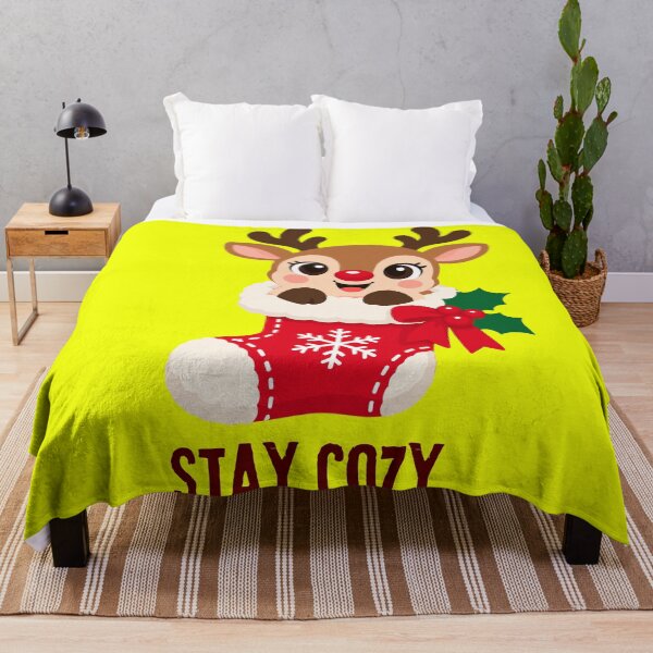 Item preview, Cute Reindeer Stay Cozy Winter - Christmas Holiday Gift designed and sold by stormk10.