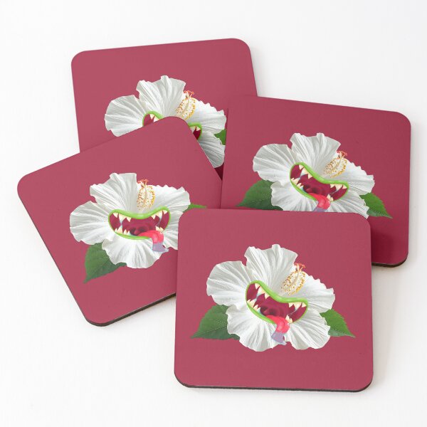 Item preview, White Flower with Teeth designed and sold by Chameleon by Ewa .