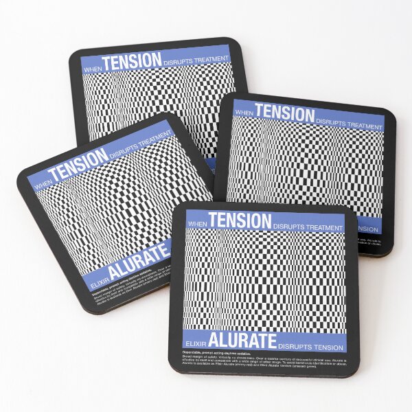 Item preview, Vintage Alurate Elixir Advertisement – Op Art Pharmaceutical Poster designed and sold by PharmaOriginals.
