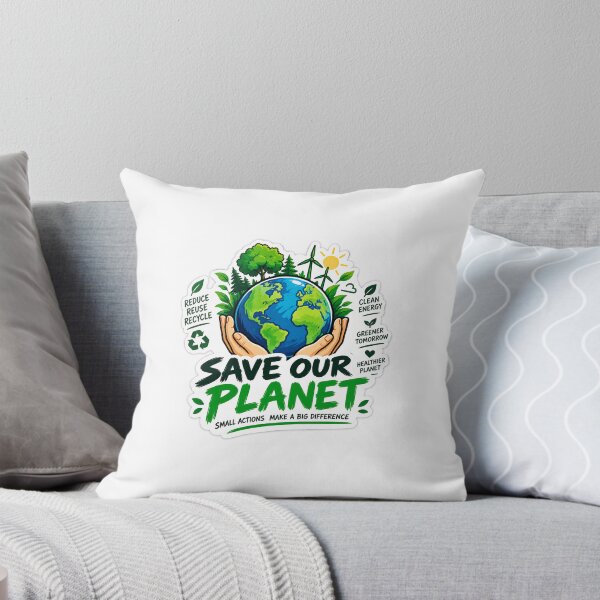 Item preview, Save Our Planet – Earth & Climate Change Awareness Sticker designed and sold by creatorshub91.