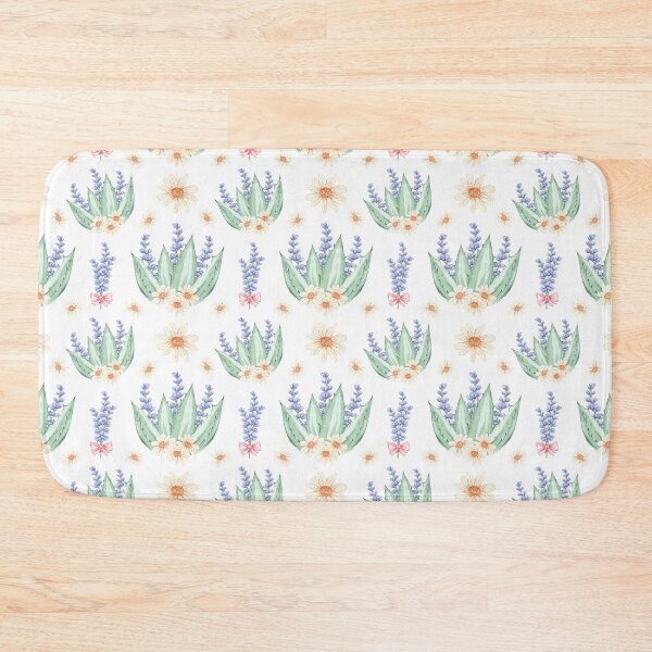 Item preview, Elegant composition with daisies, lavender flowers and aloe vera designed and sold by Lubakeep-art.