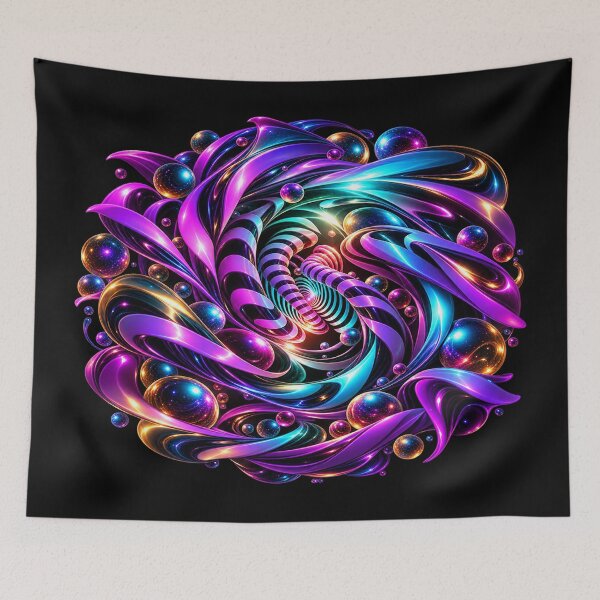 Item preview, Prismatic Cosmic Vortex – Luminous Abstract Sculpture designed and sold by TroviTutto.
