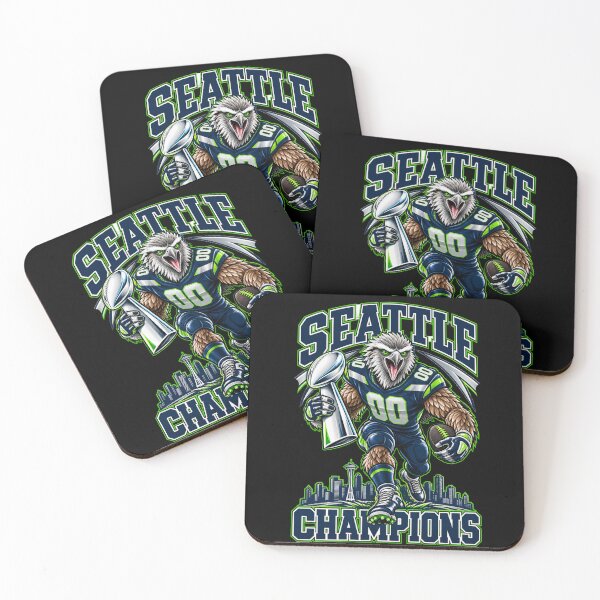Item preview, Seattle Seahawks Classic Logo Eagle Head Portrait designed and sold by choudane.