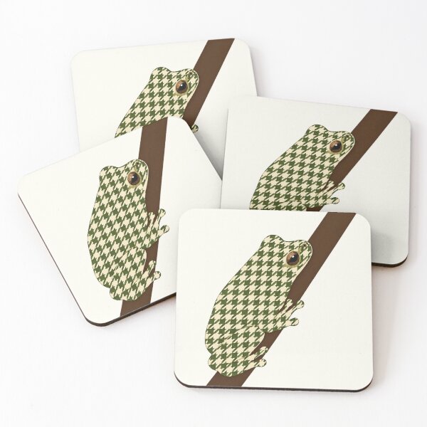 Item preview, Minimalist Houndstooth Tree Frog Geometric Art designed and sold by RescueHeart10.