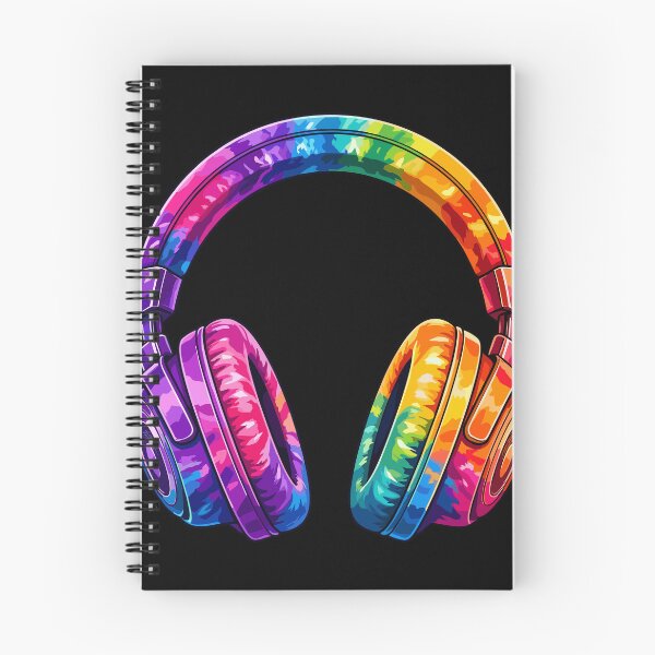 Item preview, Colorful Rainbow Tie Dye Headphones Music Lover DJ Audiophile Graphic designed and sold by CHariliha-ka.