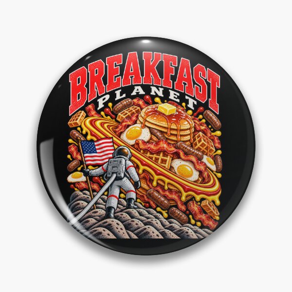Aperçu de l'œuvre Breakfast Planet créée et vendue par dressedupmule.