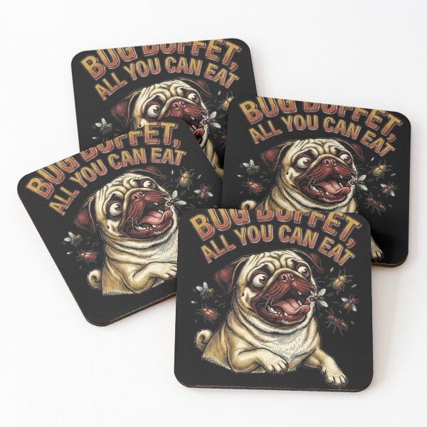 Item preview, Bug Buffet Funny Gross Dog Humor Pug Lover Gift designed and sold by FurRealStudioCo.