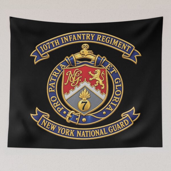 Item preview, Army - 107th Infantry Regiment - DUI - New York Army National Guard - 1924 - 3D - Enhanced designed and sold by Military Insignia Products.