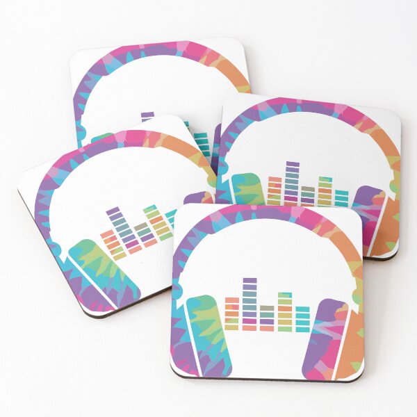 Item preview, Music Heartbeat Headphones Tie Dye Sound Equalizer DJ Pulse Graphic designed and sold by CHariliha-ka.