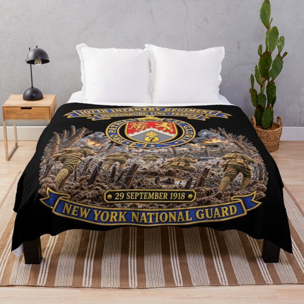 Item preview, Army - 107th Infantry Regiment - DUI - New York Army National Guard - Hindenburg Line - France - 29 Sept 1918 - WWI - 3D - Enhanced designed and sold by Military Insignia Products.