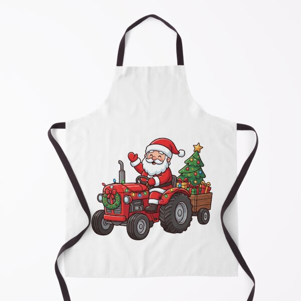 Item preview, Santa Driving a Tractor – Farm Christmas Tractor Pulling a Christmas Tree, Kids Xmas designed and sold by Osmose-Studio.
