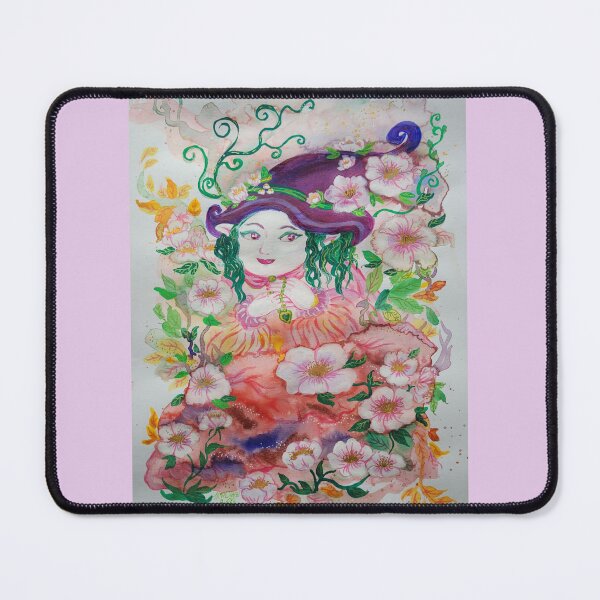 Item preview, Little Witch in a Flower Patch designed and sold by MsFledermaus.