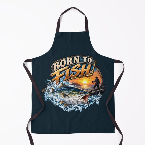 Item preview, Born To Fish Vintage Fishing Ocean Sunset Fisherman Design designed and sold by DIB Designs – Express Your Style.