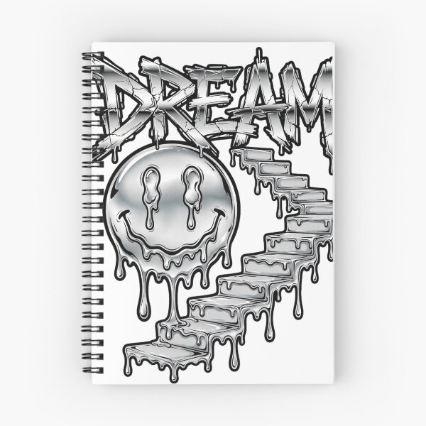Item preview, Dripping Chrome Dream Smiley with Melting Stairs Art designed and sold by SK design 55.