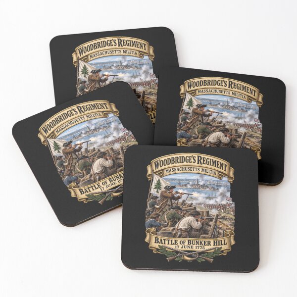 Item preview, Army - Woodbridge's Regiment - Massachusetts Militia - Battle of Bunker Hill - 17 June 1775 - Revolutionary War - 3D - Enhanced designed and sold by Military Insignia Products.