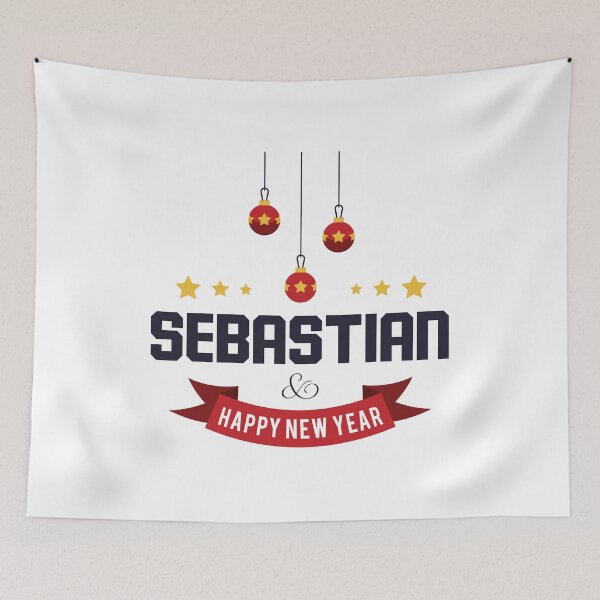 Item preview, Sebastian Funny Personalized Christmas Name – Cool Custom Holiday Gift for Men and Boys designed and sold by Oussinc.