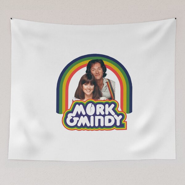 Aperçu de l'œuvre Mork et Mindy - Arc-en-ciel créée et vendue par Bad Zombie .