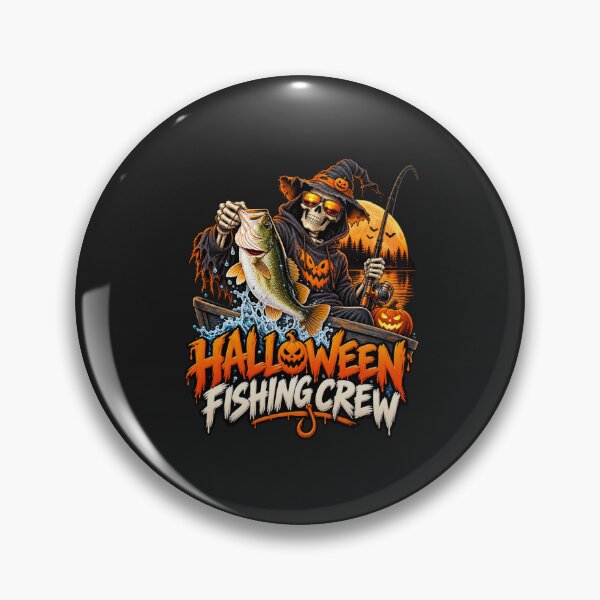 Item preview, Halloween Fishing Crew – Spooky Skeleton Fisherman designed and sold by DIB Designs – Express Your Style.