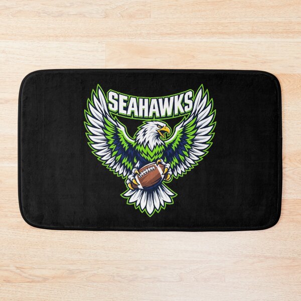 Item preview, Seahawks Eagle Spreading Wings Holding Football Logo designed and sold by choudane.