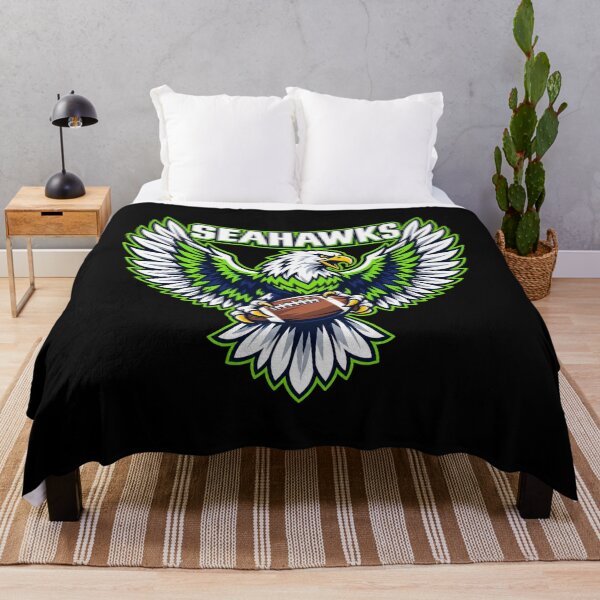 Item preview, Seahawks Eagle Spreading Wings Holding Football Logo designed and sold by choudane.