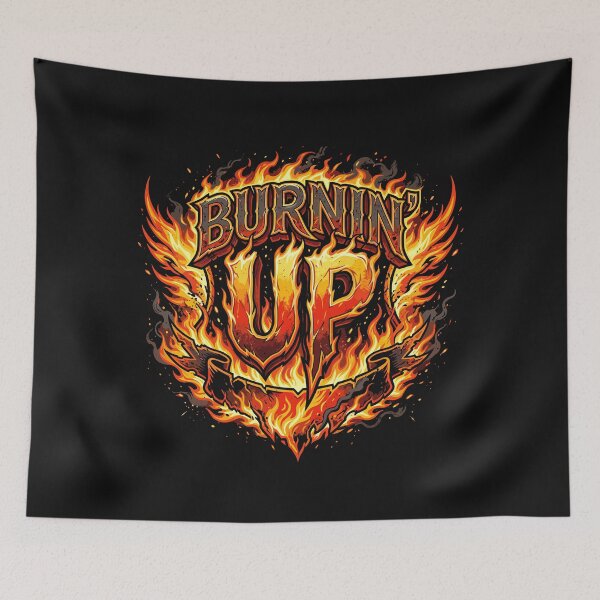 Item preview, Burnin Up Fire Flames Retro Hot designed and sold by Designart68.