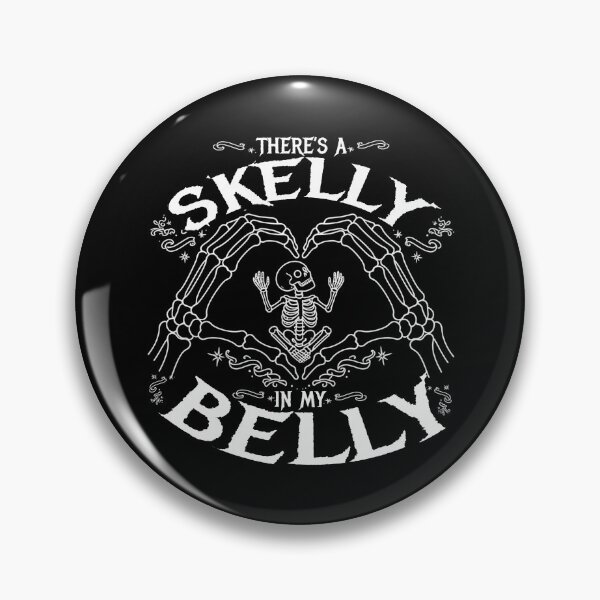Item preview, There's a Skelly in My Belly – Cute Spooky Pregnancy Announcement Shirt for Expecting Moms designed and sold by Teetreasure2.