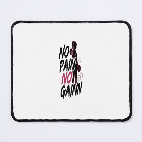 Item preview, No Pain No Gain - Fitness & Workout Silhouette Graphic for Women designed and sold by Magnonidesign.