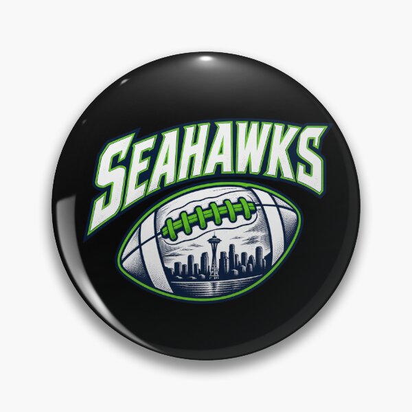 Item preview, Seahawks Football with Seattle Skyline Inside Classic designed and sold by choudane.