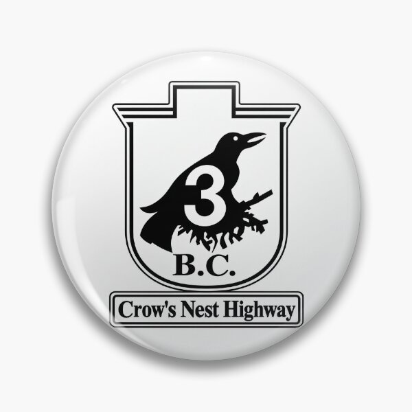 Item preview, Crow’s Nest Highway BC 3 Vintage Road Sign designed and sold by NewNomads.