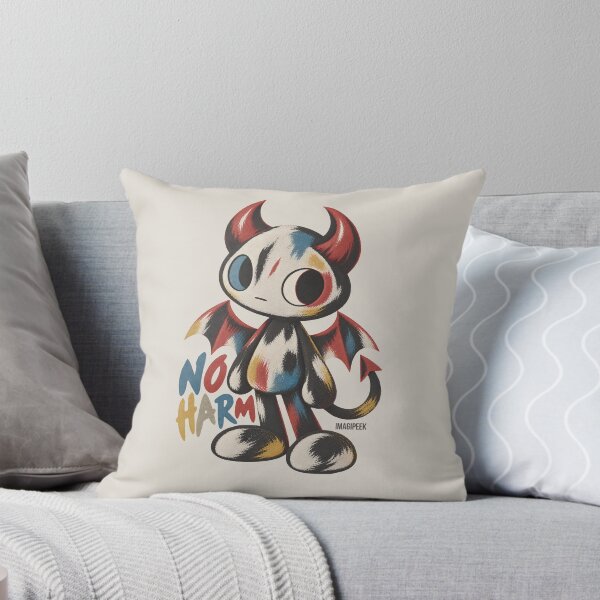 Item preview, No Harm Cute Little Devil - Vintage Lowbrow Mascot designed and sold by IMAGIPEEK.