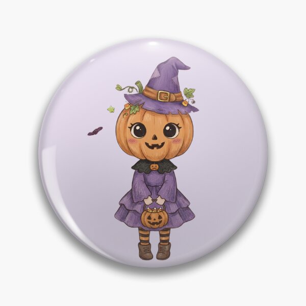 Artikelvorschau, Cute Pumpkin Witch Girl Halloween Trick or Treat Costume Artwork entworfen und verkauft von Alt Casterwill .