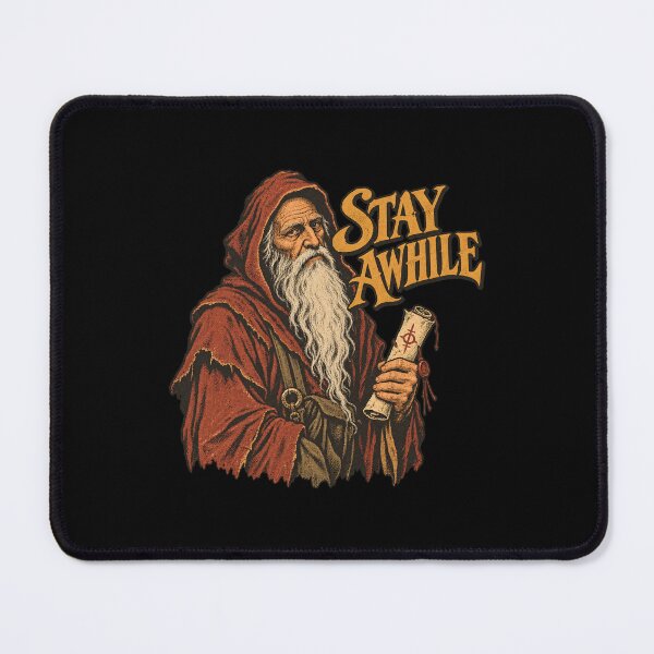 Item preview, Deckard Cain Stay Awhile Diablo designed and sold by Pandaburba.