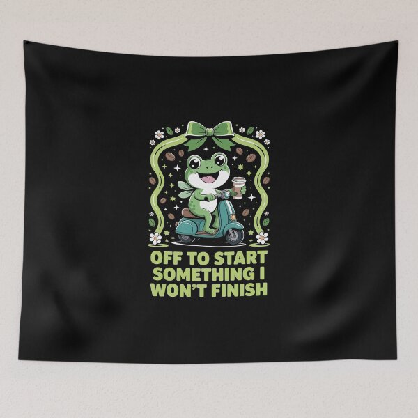 Item preview, OFF TO START SOMETHING I WON’T FINISH designed and sold by jkrphoto.